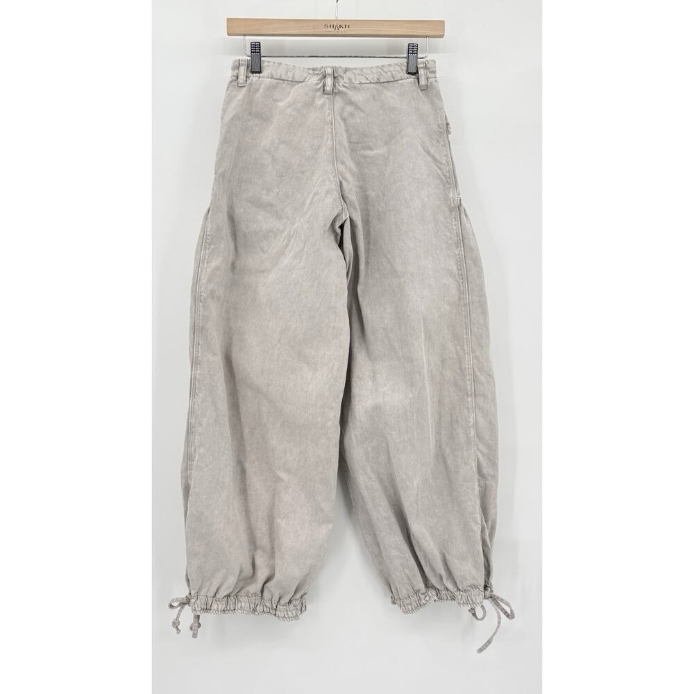 Free People We The Free Lotus Balloon Jean Pants Gray Size 26 Hippie Wide Leg - Picture 2 of 7